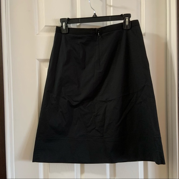 DKNY Women’s Black Cotton Blend Aline Skirt size 2 - Picture 7 of 8